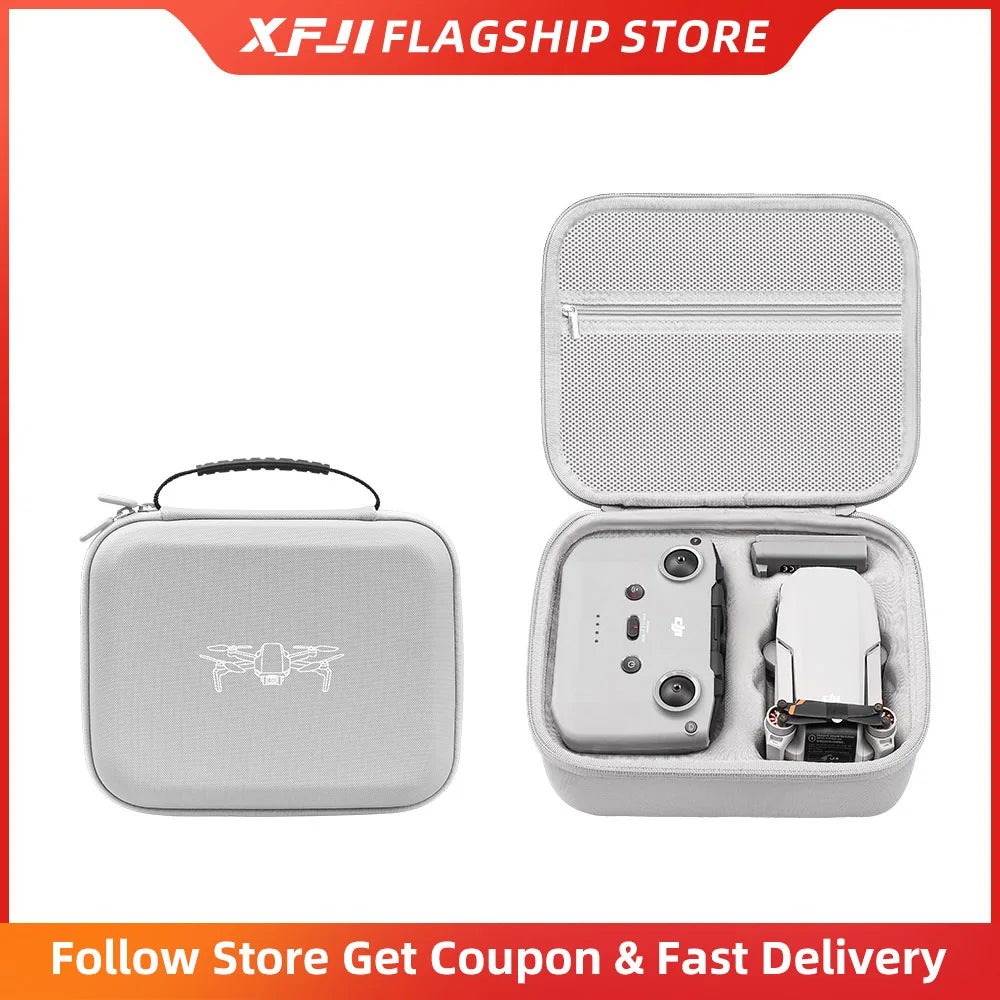 DJI Mini 4K Carrying Case - Durable PU Leather Protective Storage Bag Tidesmit
