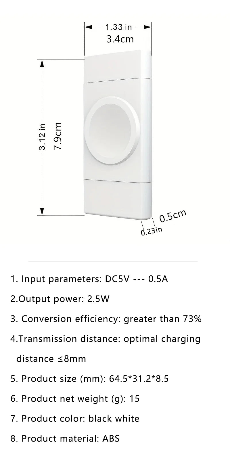 Wireless Charger for Apple and Samsung - Fast Qi Certified Charging Pad Tidesmit