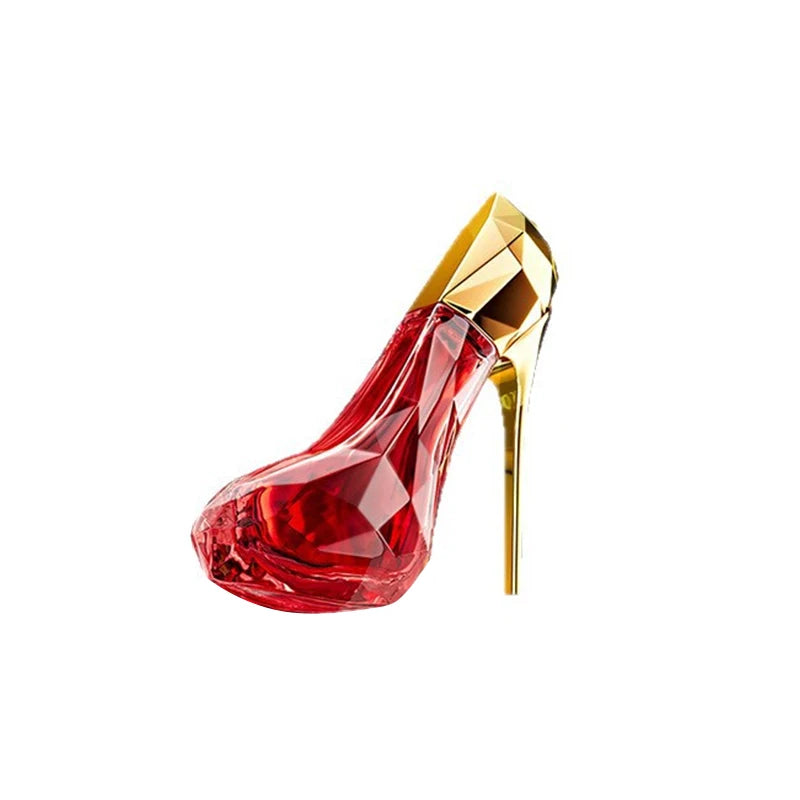Women's 30ml Floral EDP perfume in a luxury red high-heel glass bottle. Long-lasting, elegant scent for daily wear.