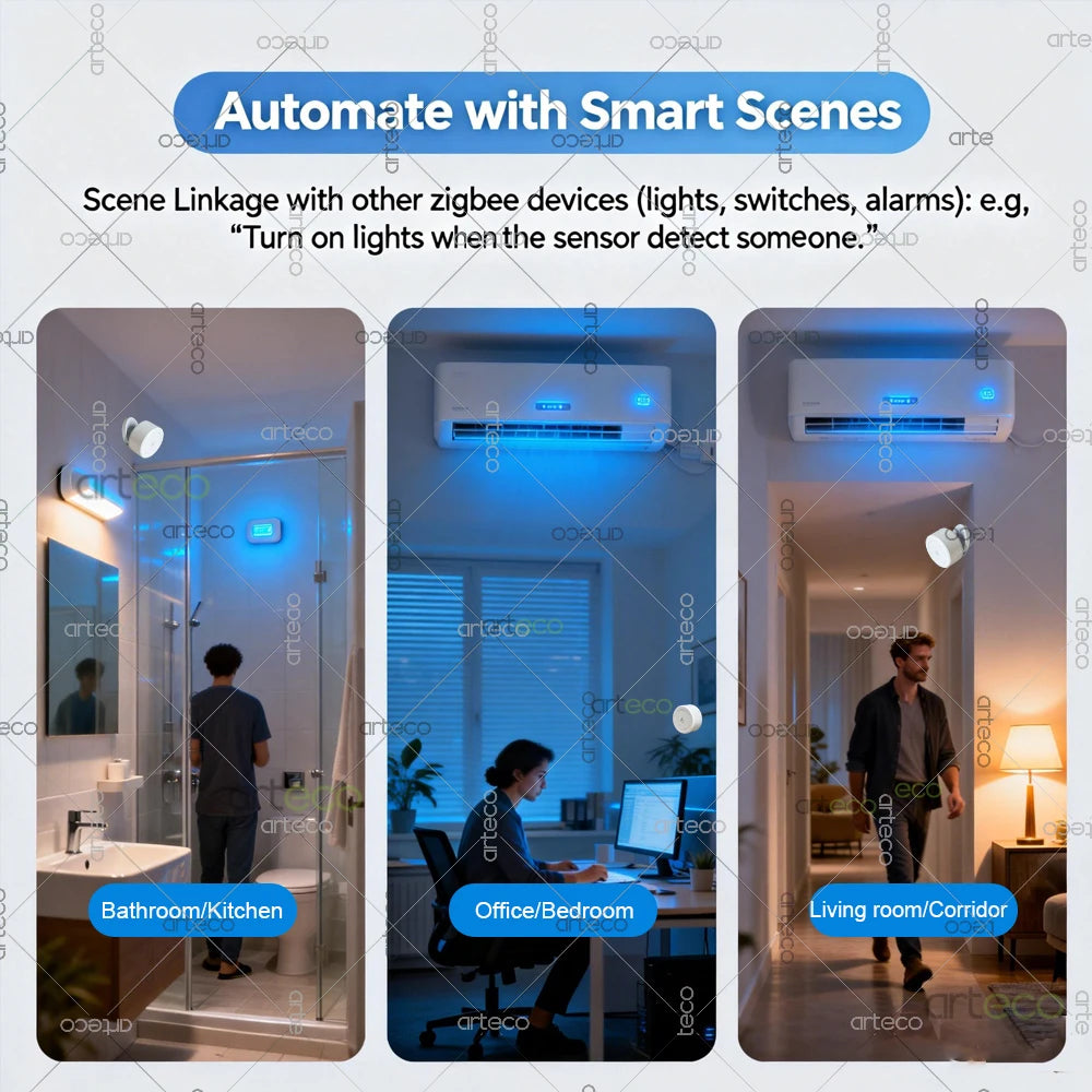 Zigbee MmWave Presence Sensor for Precise Smart Home Detection Tidesmit