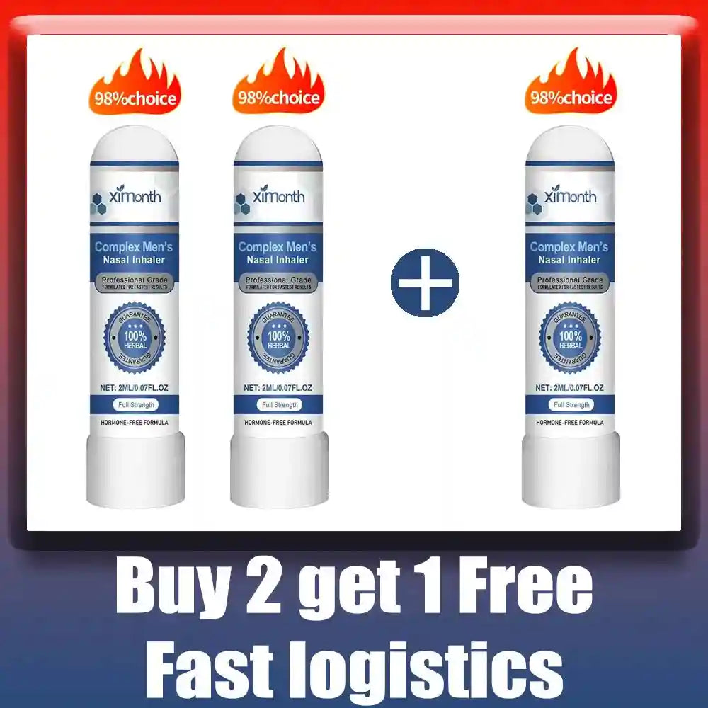 Nasal Inhaler Stick for Energizing Relief - Natural Daily Lip Care Lip Care Buy 2 gift 1 free Tidesmit