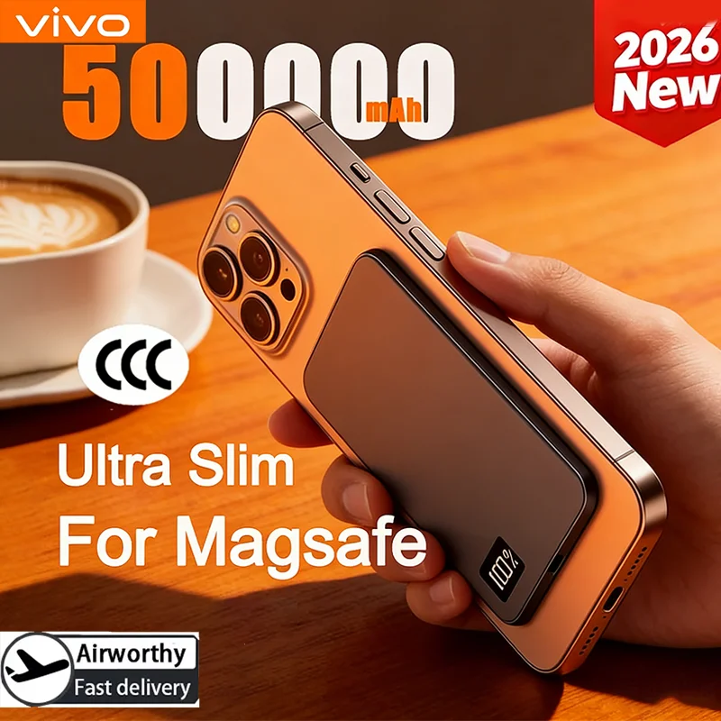 Magnetic Portable Charger 50000mAh - Fast Charging PD Power Bank Tidesmit