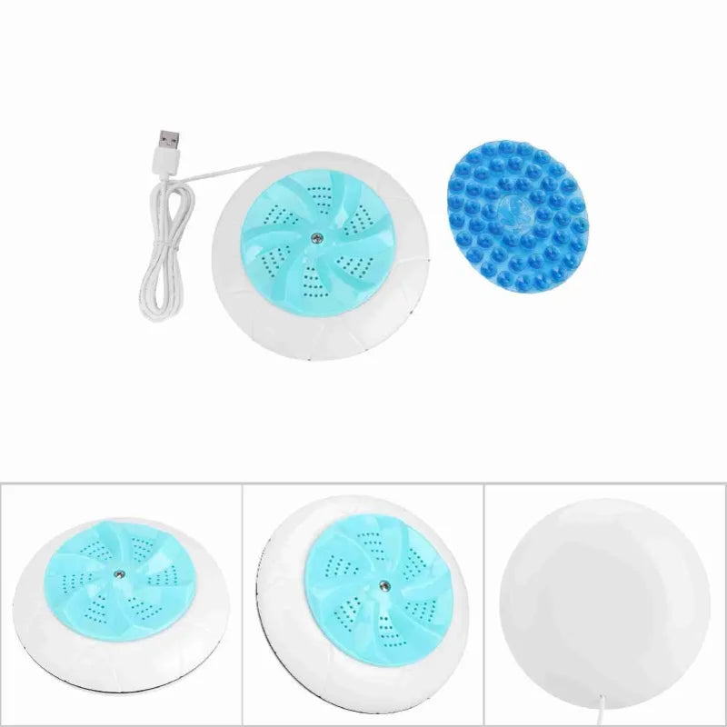 Tidesmit mini portable ultrasound turbo washing machine showing compact laundry cleaning mechanism, 9th view