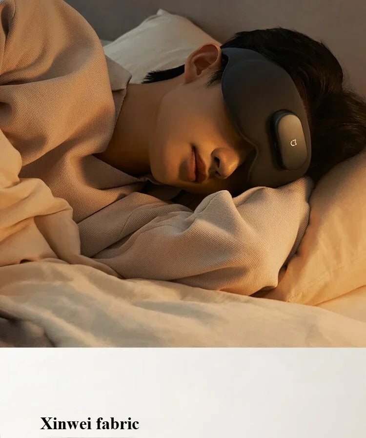Smart Massage Eye Mask | 3D Heat Therapy & App Control - Black Relaxation Treatment Tidesmit