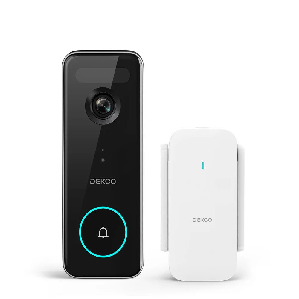 Dekco 5MP Ultra HD WiFi Video Doorbell Outdoor Camera PIR Motion Detection 2-Way Audio IP66 Wireless Door Bell Support Alex