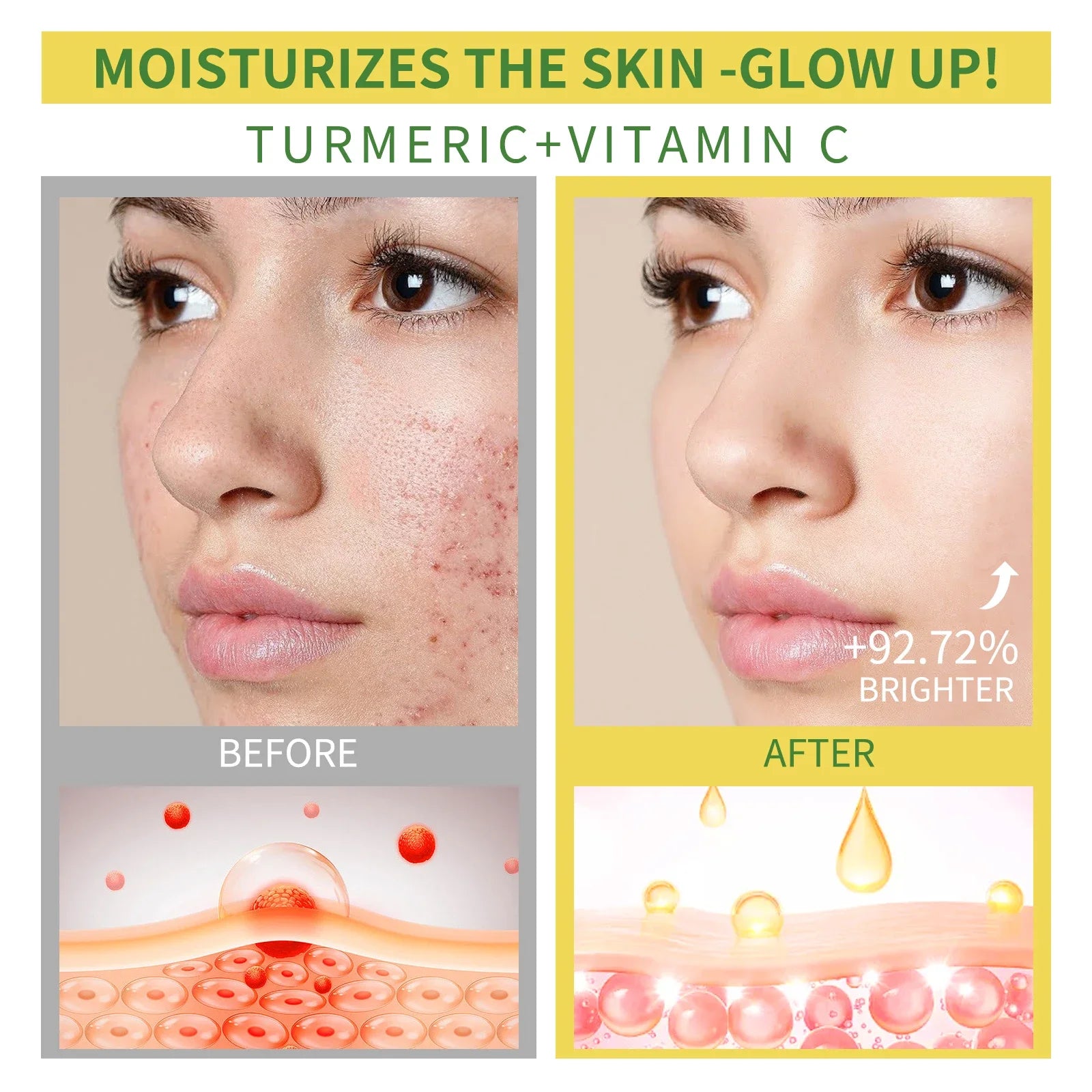 Turmeric Brightening Gel | Pore Minimizing Treatment 120g Scrubs Treatments Tidesmit