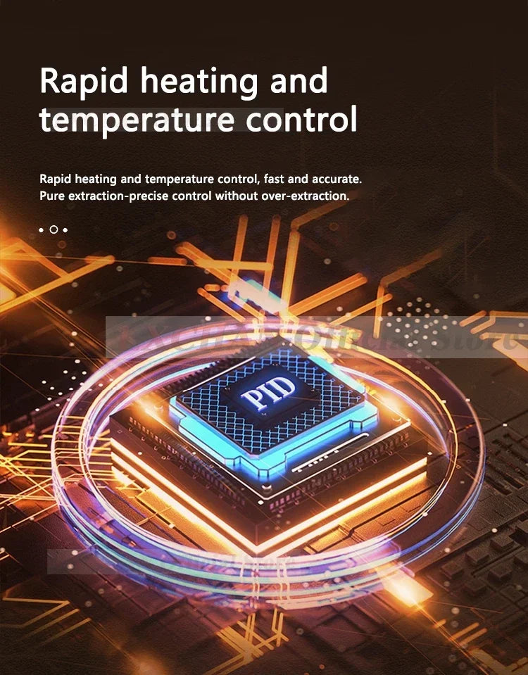 PID temperature control circuit board for precision coffee maker rapid heating system with digital extraction technology.