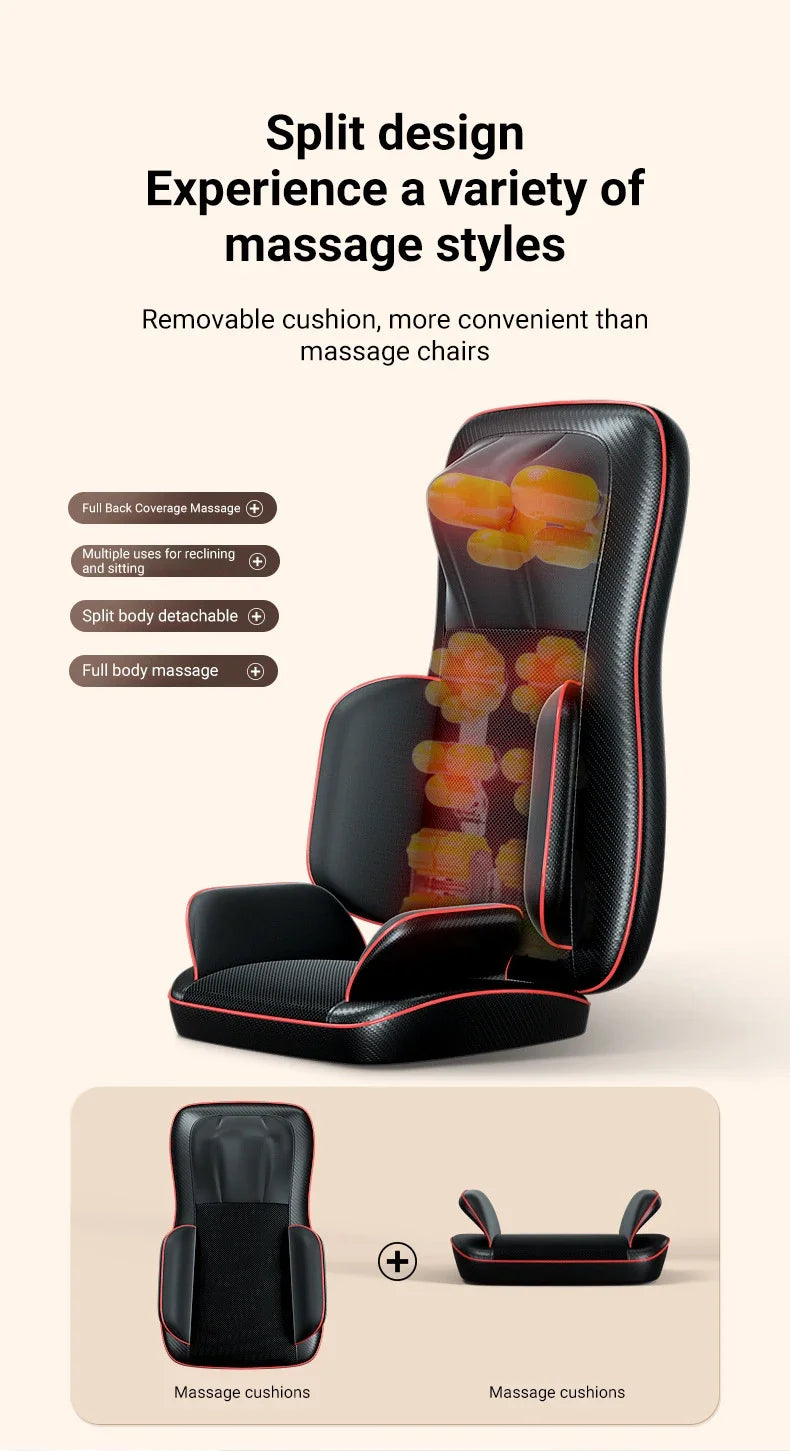 Electric Massage Pillow for Muscle Relief with Heat Therapy - QWW728 Massage Chairs Tidesmit