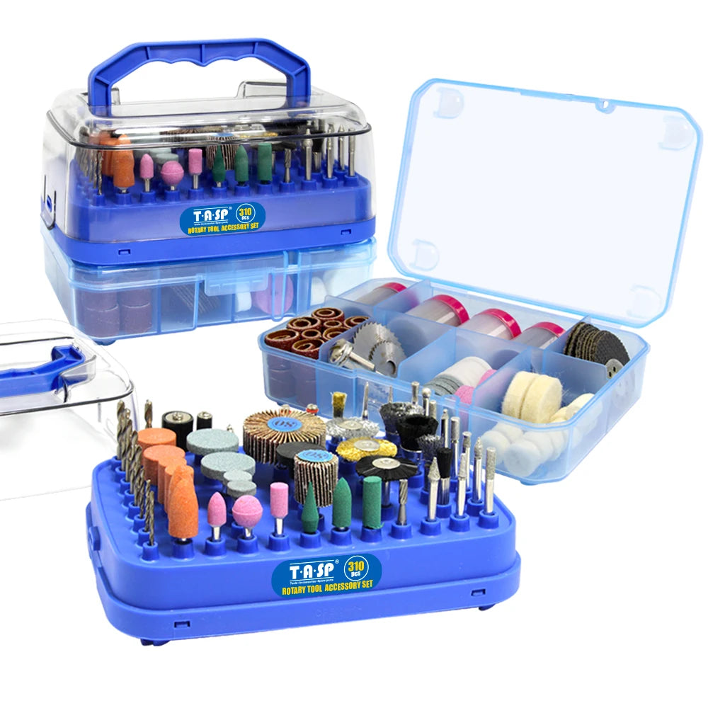 310pcs Mini Drill Accessories Kit Abrasive Rotary Tool Accesorios Bits Blades Discs Set for Dremel Sanding Cutting Grinding
