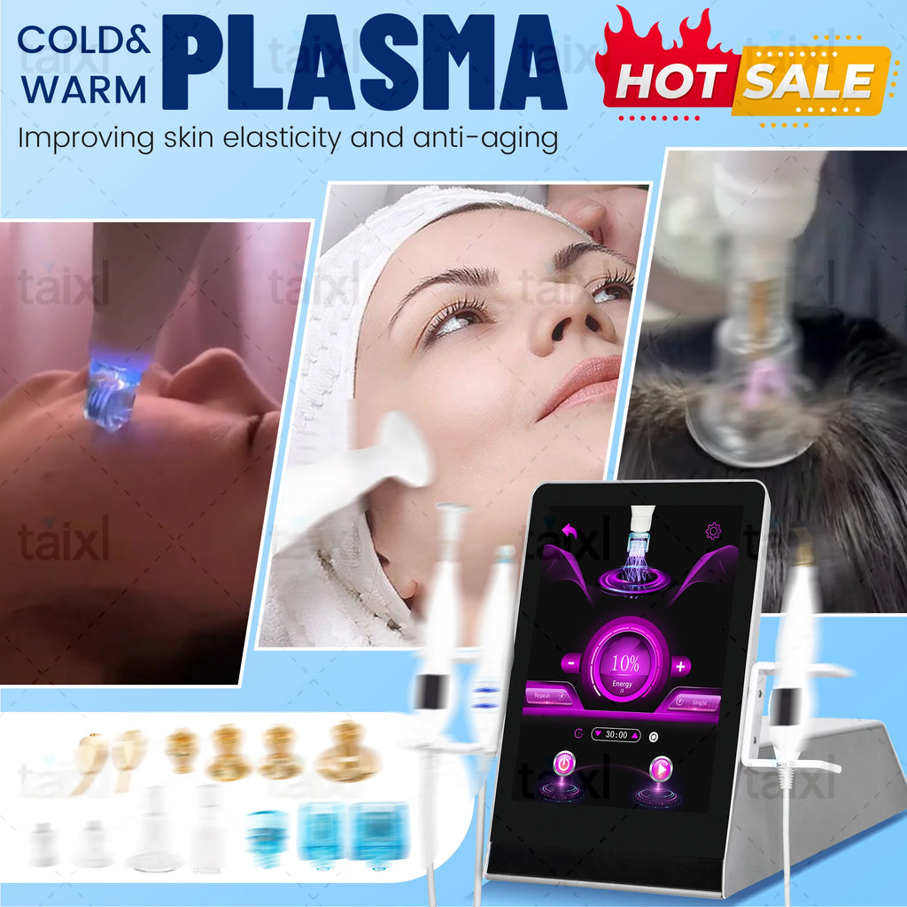 Tidesmit 8-in-1 medical grade plasma therapy device for pigmentation removal and hot cold facial treatment front view
