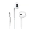 Wired In-Ear Headphones with HD Mic - Deep Bass 3.5mm Earbuds WHITE Tidesmit