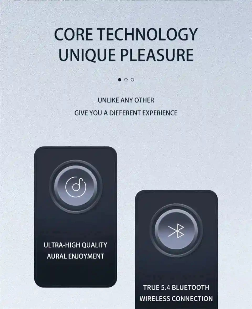 Wireless Single Earbud with Earhook - Bluetooth 5.3 Black - Tidesmit Tidesmit