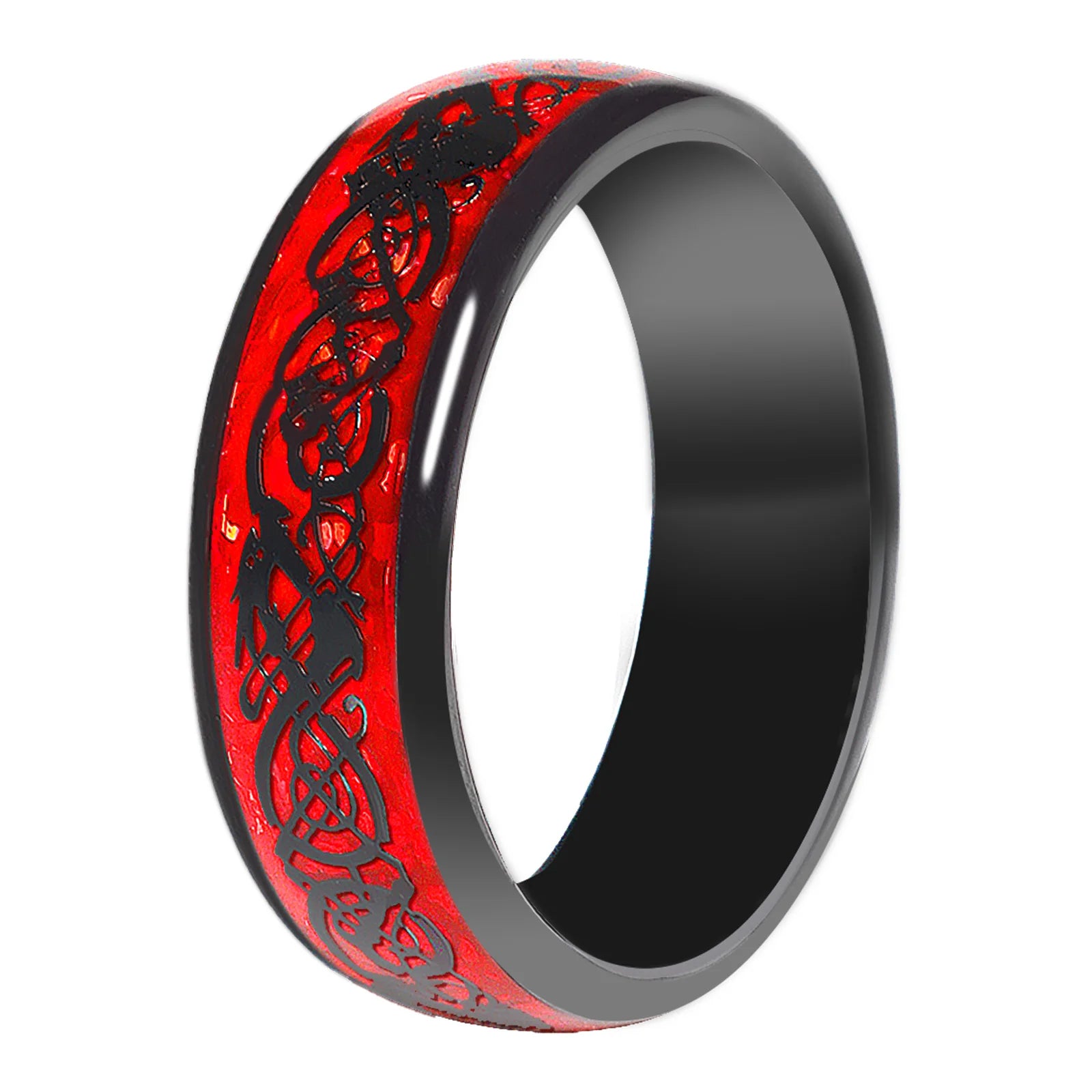 Smart Health Ring Carbon Fiber Skull - Biometric Fitness Tracker Dragon T5577 US 12 Tidesmit