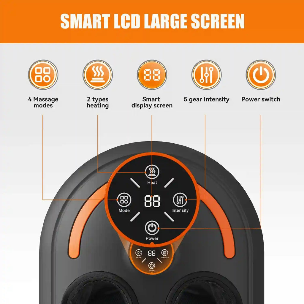 Electric Foot Massager Roller with Airbag Compression and Heat Massage Roller Tidesmit