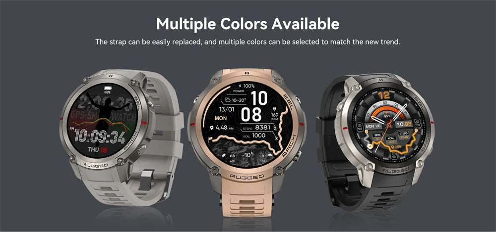 2026 New Sports Smart Watch With GPS Offline Map Download Bluetooth Call Military Clock Fitness Tracker Waterproof Bracelets Men