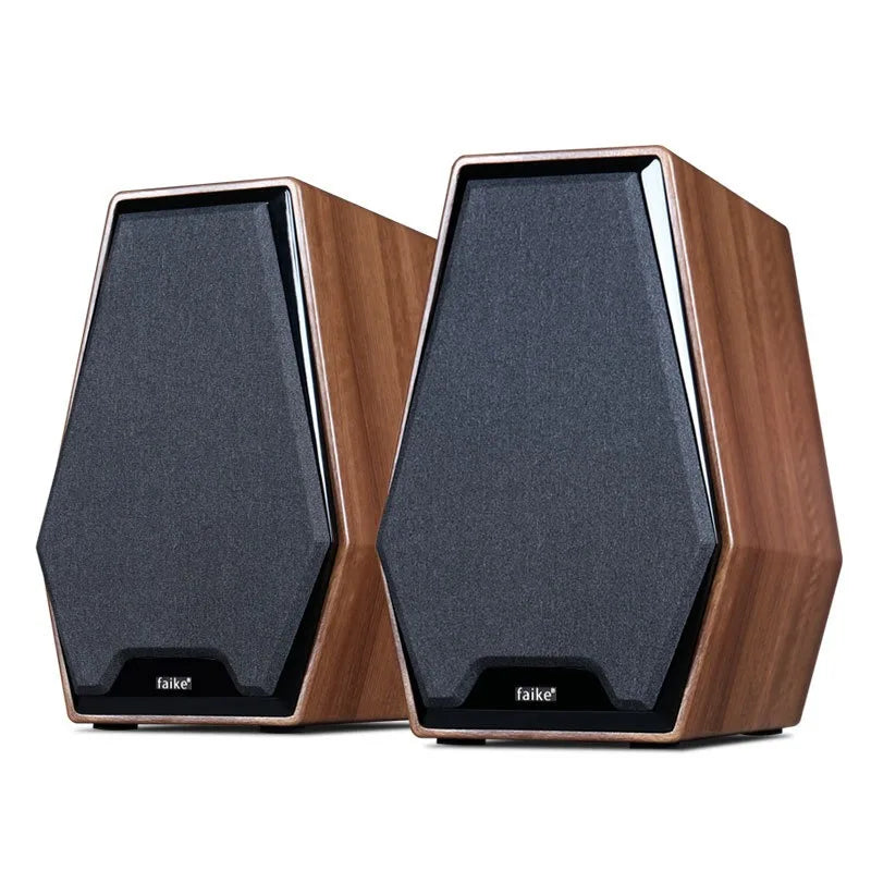 6.5 Inch Passive Hifi Bookshelf Speaker Home Audiophile Two Way Wooden Monitor Speaker Stereo 100w Output Power 4 Ohm Impedance