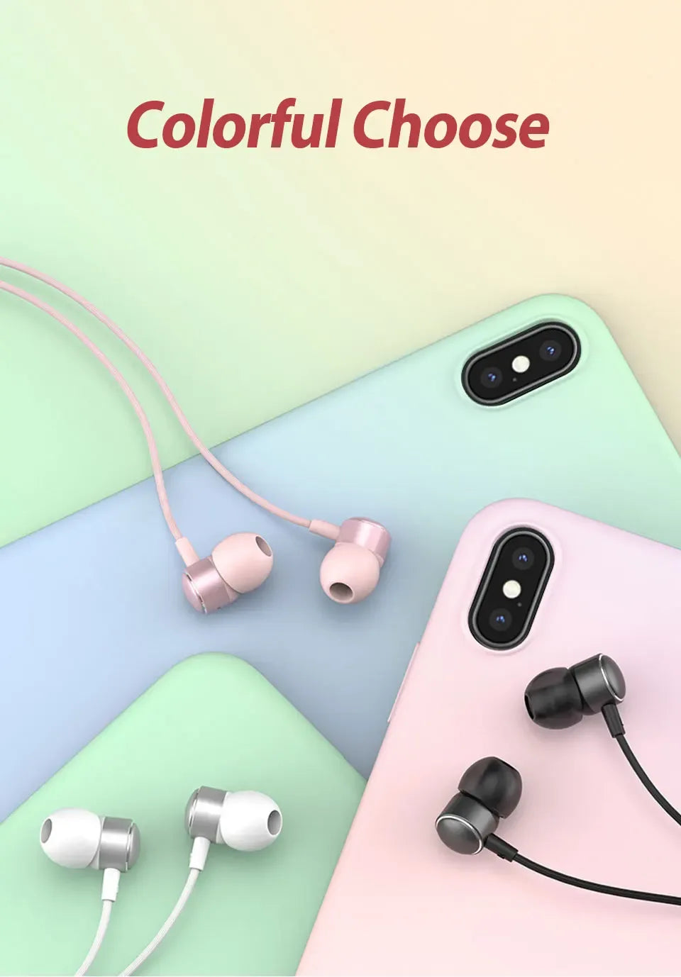 USB-C HiFi Wired Earbuds with Mic - Tidesmit Universal Audio Tidesmit