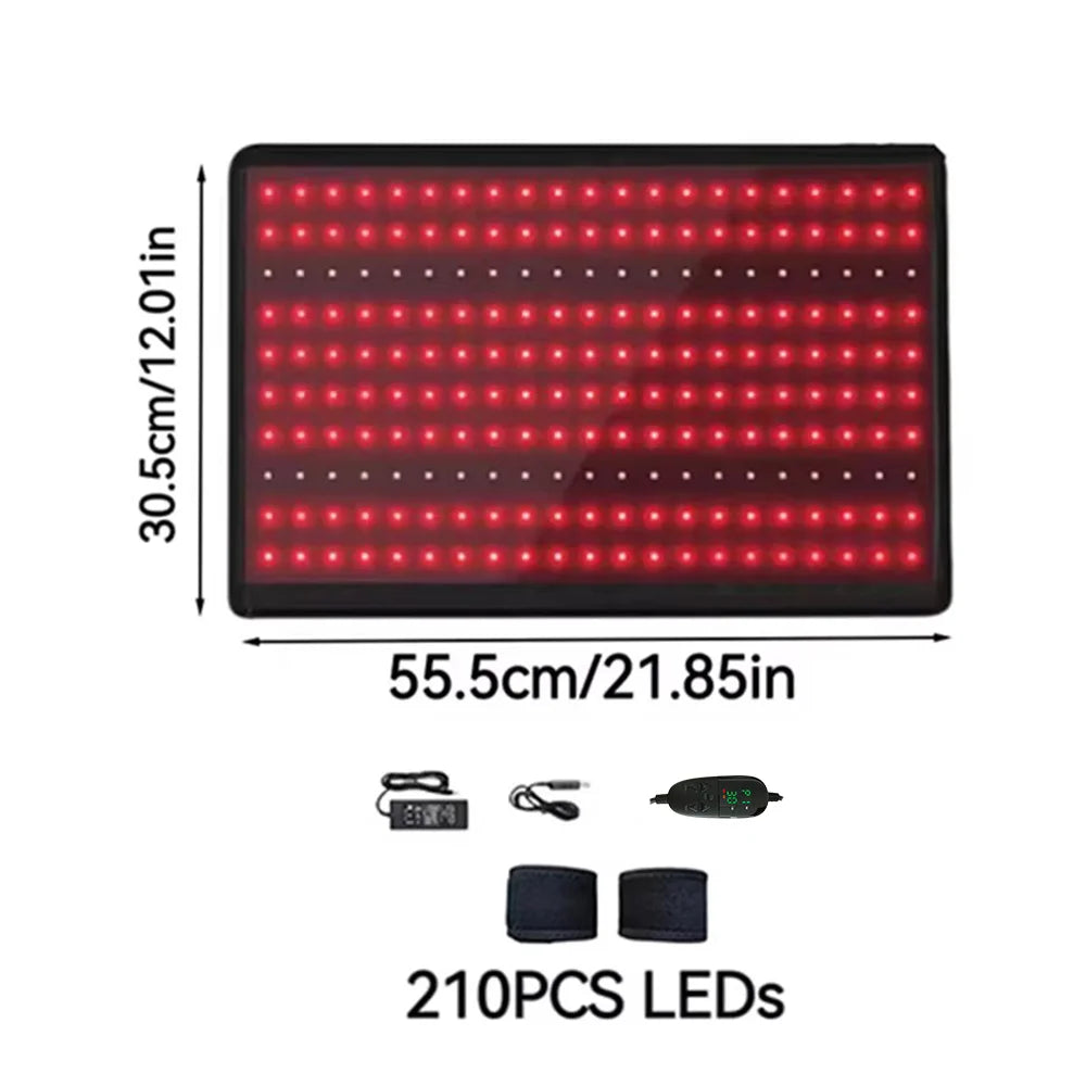 Infrared LED Red Light Therapy Belt for Body 850nm+660nm Light Wave Recovery Muscle Pain Wound Repair Relief Shoulder Wrap