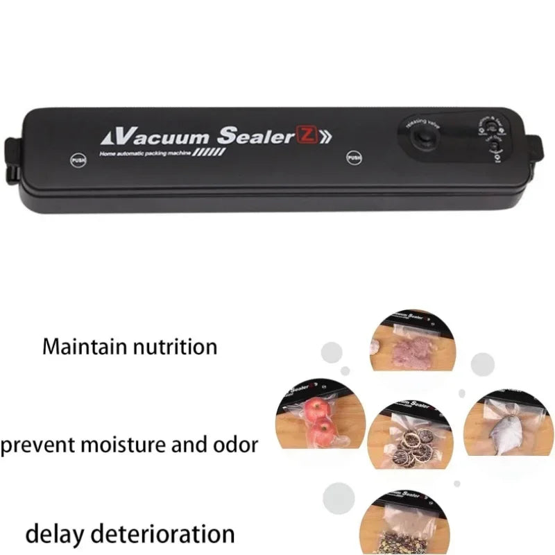 2 In 1 Food Vacuum Sealer Dry Wet Packaging Machine Automatic Air Sealing Mini Compact For Food Storage Saver Kitchen Tool