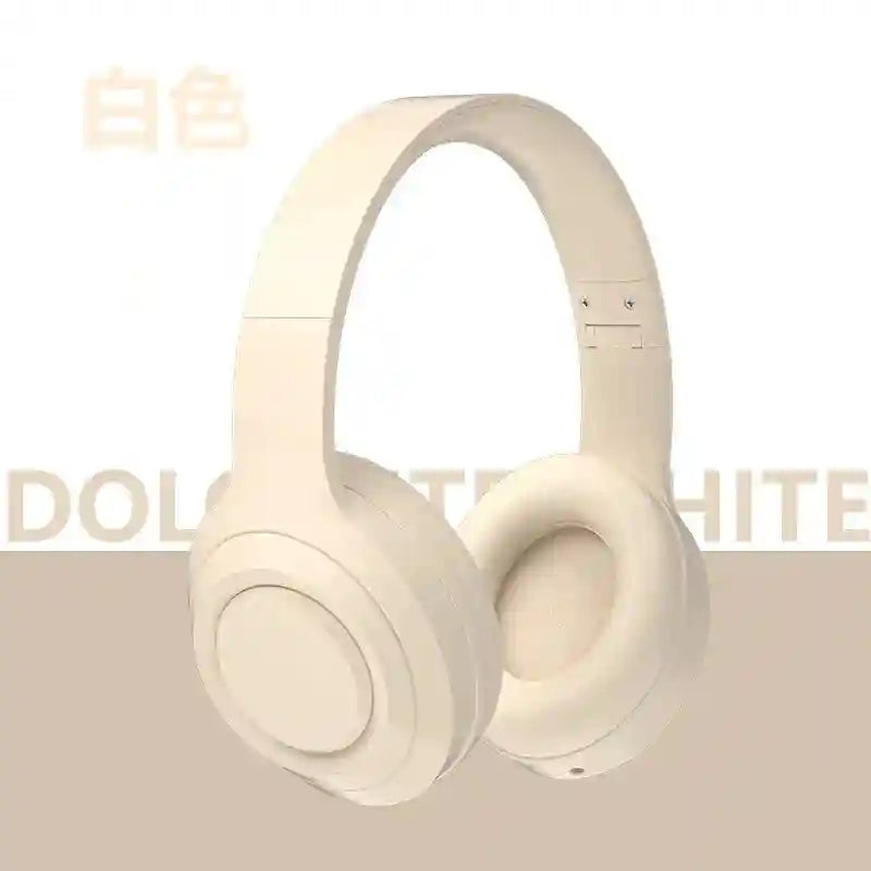 Wireless Over-Ear Headphones with Active Noise Cancellation and HiFi Stereo Beige Tidesmit