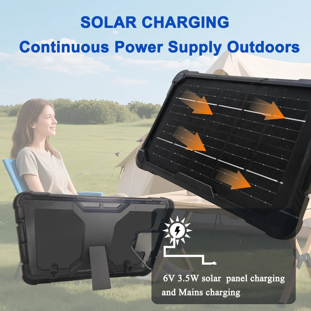 Portable Solar Power Bank: 5-in-1 Fast Charging Camping Light Tidesmit