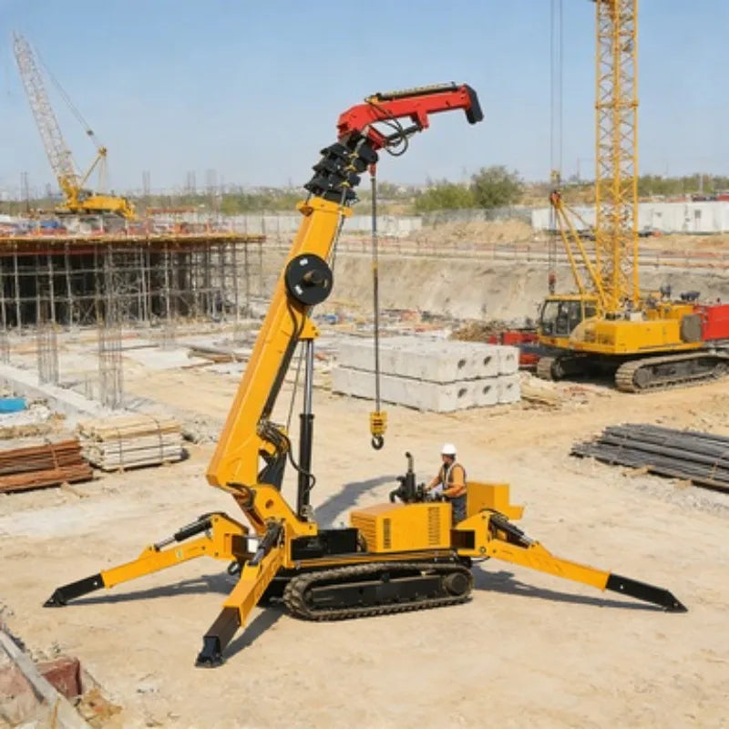 Customizable 3T Spider Crane Lifting Crane with 3m Fly Jib for Special Heavy Duty Industrial Lifting Requirements