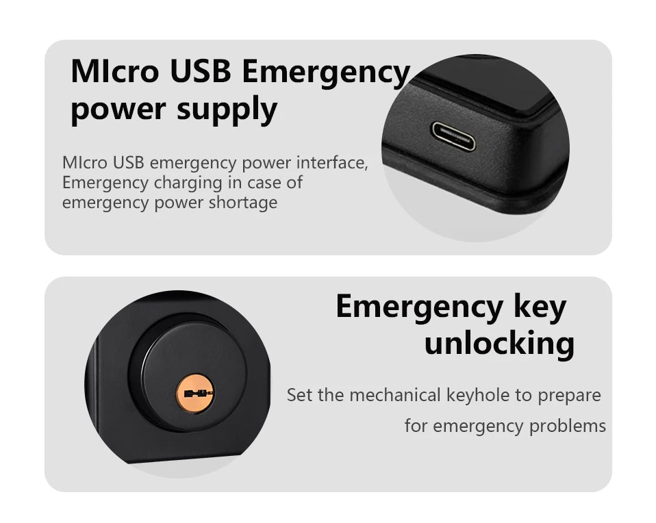 Waterproof Smart Deadbolt Locks for Home Alexa Wifi Bluetooth TTlock App Biometric Fingerprint Digital Keypad Entry Door Lock