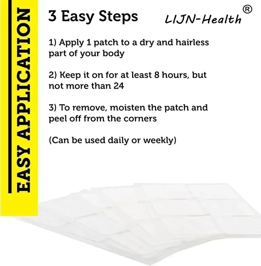 30 Patches Vitamin B Complex Transdermal Patches for Women & Men B Complex with Vitamin C Choline - Energy, Brain & Mood