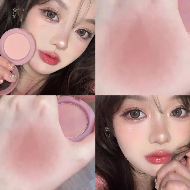Tidesmit Herorange HR402 soft matte peach orange blush texture close-up for natural long-lasting waterproof makeup
