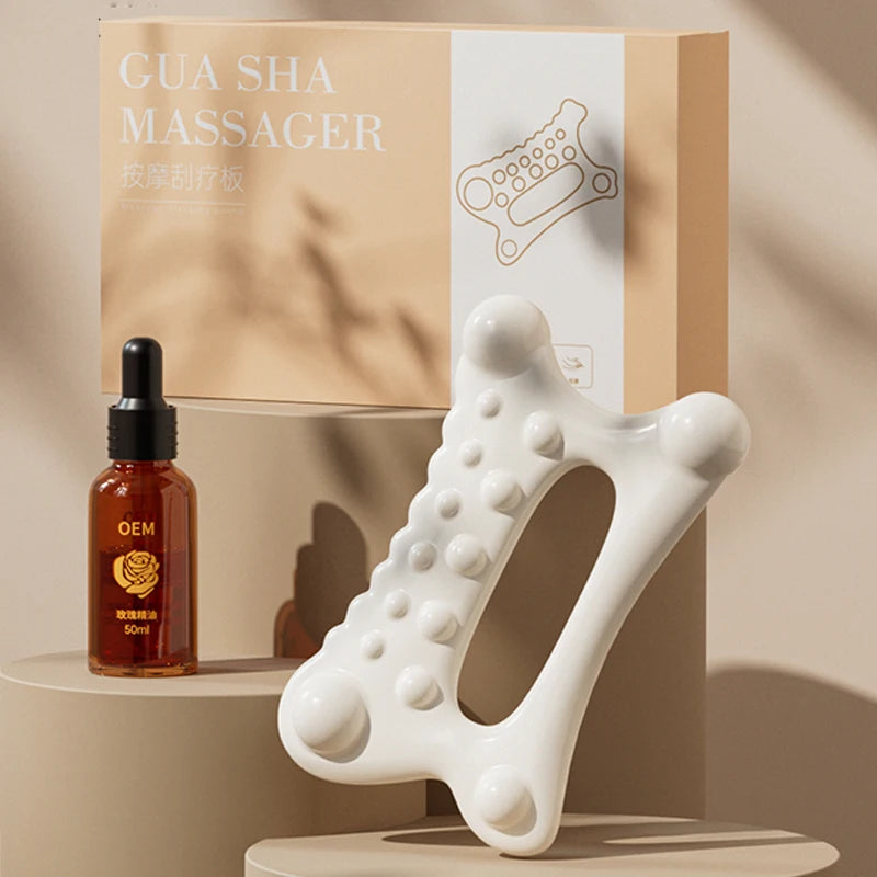 Gua Sha Body Massage Tool - Static Free Resin for Muscle Recovery Body Shaping Massage Equipment Tidesmit