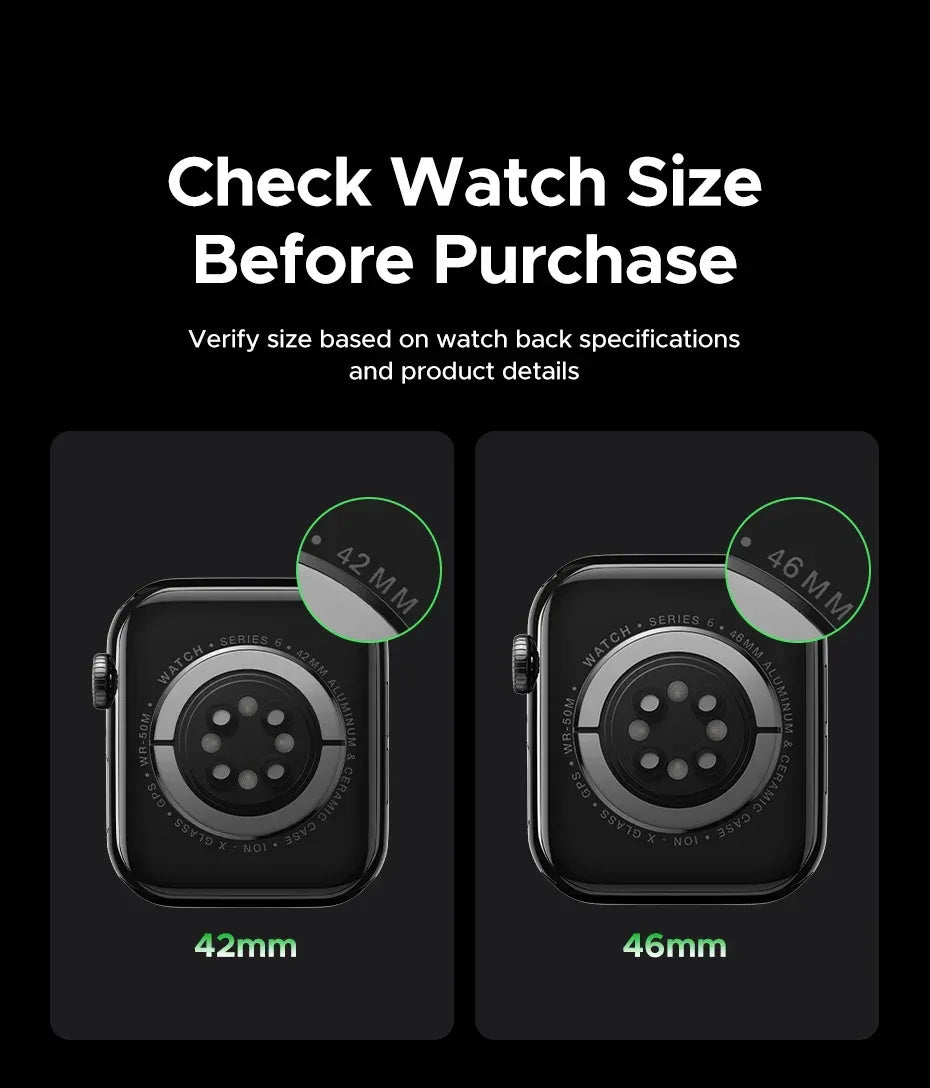 Apple Watch Screen Protector 2-Pack - Full Coverage HD Clear Film Tidesmit