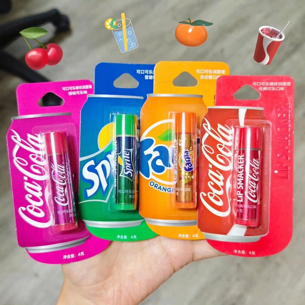 Coca-Cola Lip Balm Set – Color Changing Moisturizing Lip Care Treatment Lip Care Tidesmit