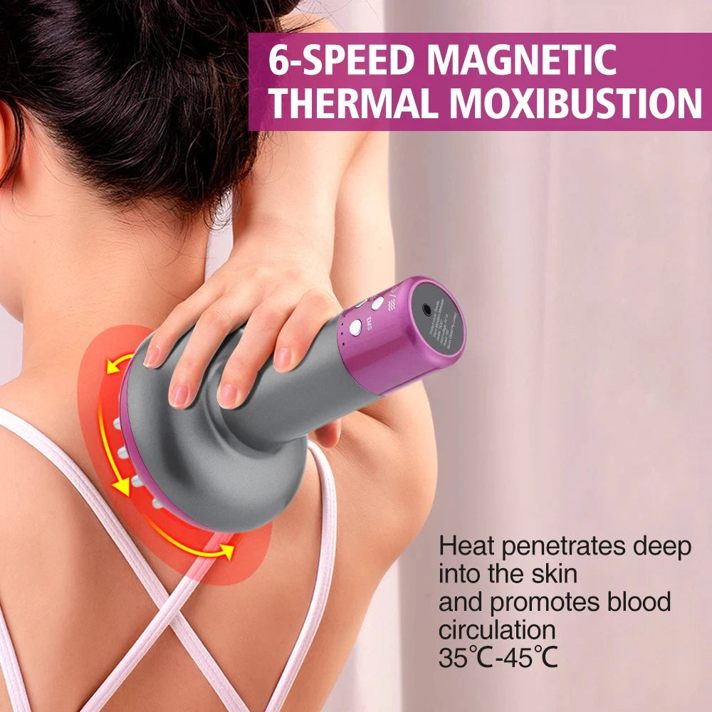 Electric Gua Sha Tool - Rechargeable Body Massager for Stress Relief Relaxation Treatment Tidesmit