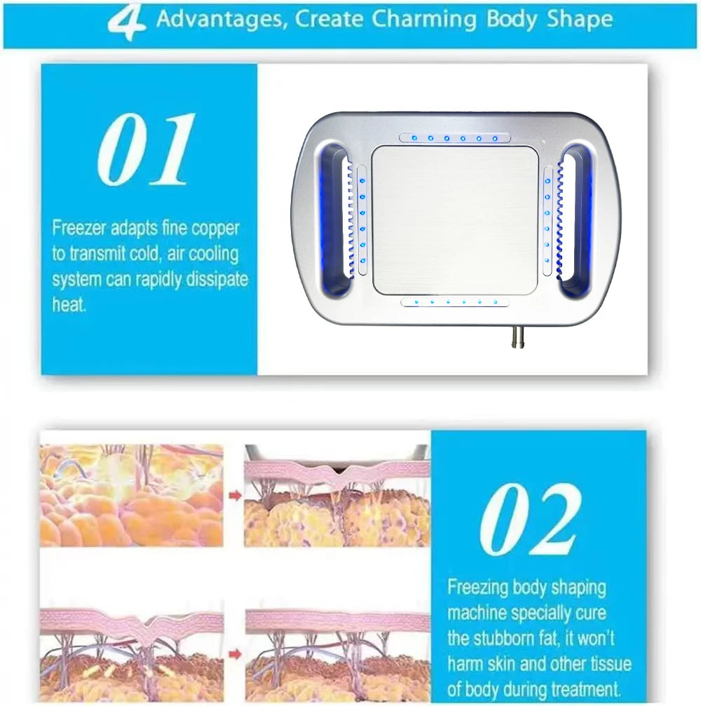 Cryolipolysis Fat Freezing Machine | Portable Body Slimmer Device Body Shaping Massage Equipment Tidesmit
