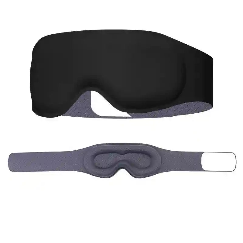 3D Contoured Sleep Mask - Zero Pressure Eye Mask for Travel Eye Massage Instrument Black Tidesmit