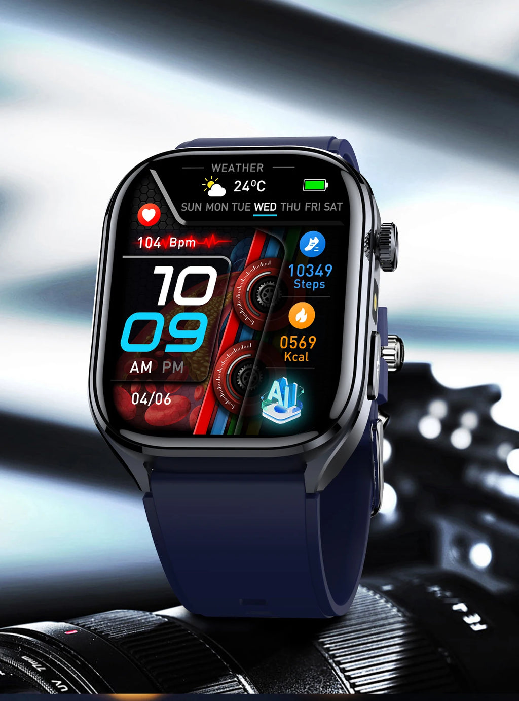 2026 New Accurate ECG Smart Watch Heart Health Analysis Blood analysis Blood Lipid Blood Pressure BT call Smart Watches For Men