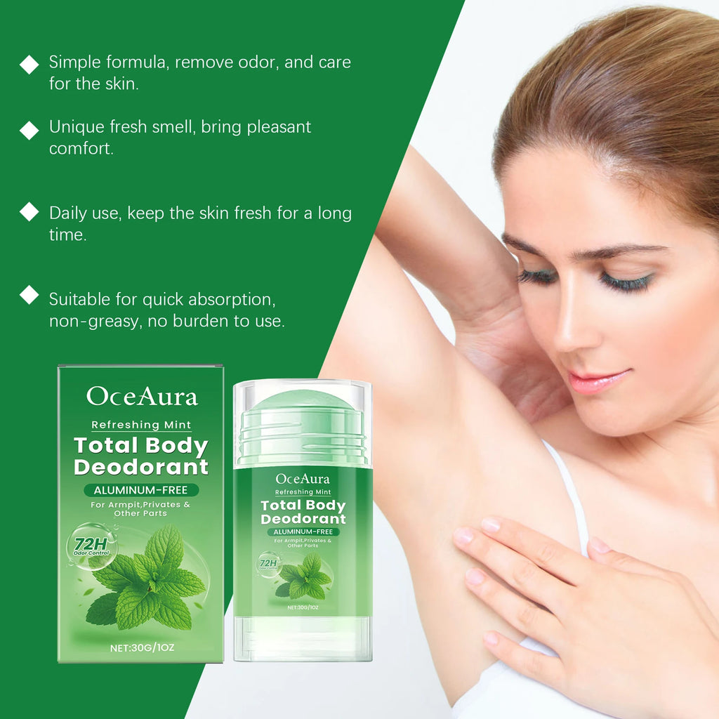Tidesmit portable mint antiperspirant deodorant stick for men and women providing lasting body odor and sweat relief