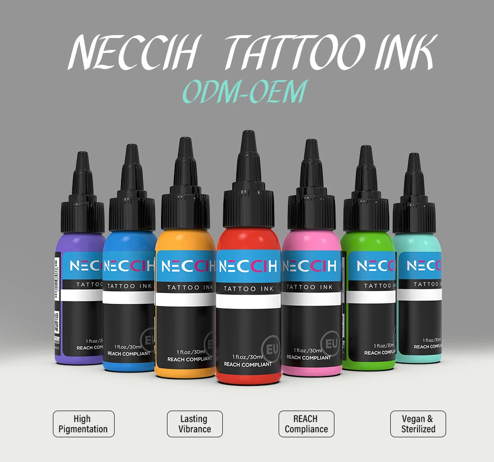 Tattoo Ink Pigment 30ml - Professional PMU Semi-Permanent Set Permanent Makeup Machines Tidesmit