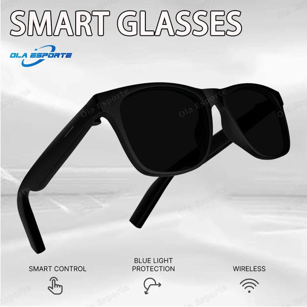 Smart Bluetooth Sunglasses with Spatial Audio and Wireless Connectivity Bk-Bk Tidesmit