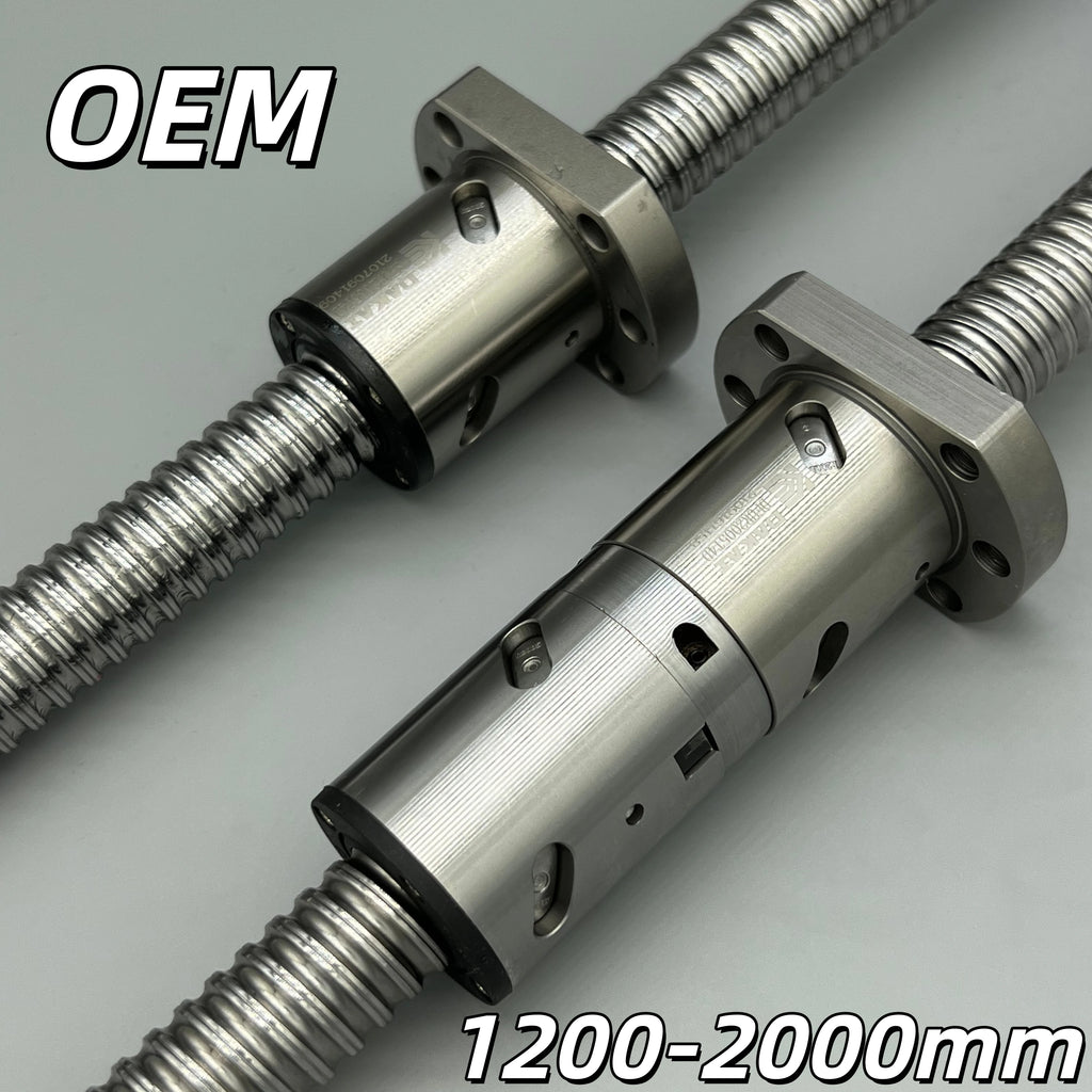 High Precision C5 1204 1605 2005 2505 3205 2510 3210 Roller Ball Screw 1100 1500 1800 2000 Single Double Ball Nut For CNC Parts