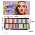 Tidesmit 12 grid water-soluble rainbow face and body paint palette for professional carnival cosplay makeup application