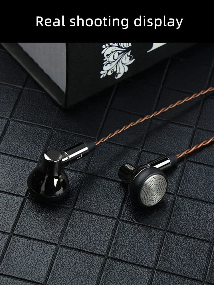 HiFi Wired Earbuds 15.4mm Flat-Head with Mic - Tidesmit EP09 Tidesmit