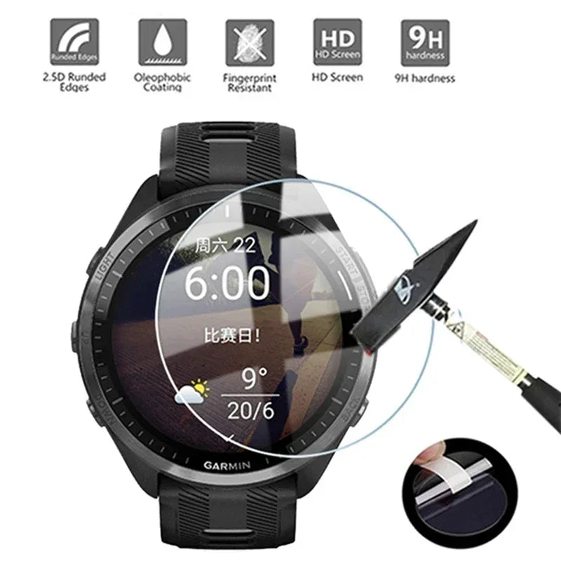 Garmin Forerunner Screen Protector – Anti-Scratch 9H Tempered Glass Tidesmit