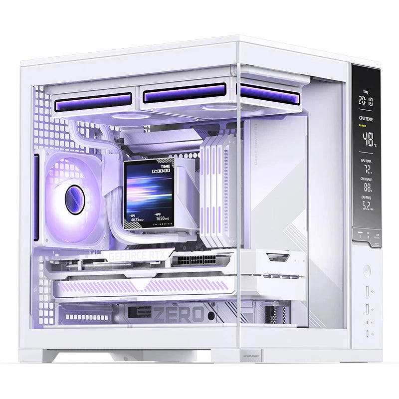 Jonsbo TM-280/TM-360 Integrated Water Cooling Radiator 3.95-inch Screen ARGB Lighting Effect Desktop Computer Case Water Cooling