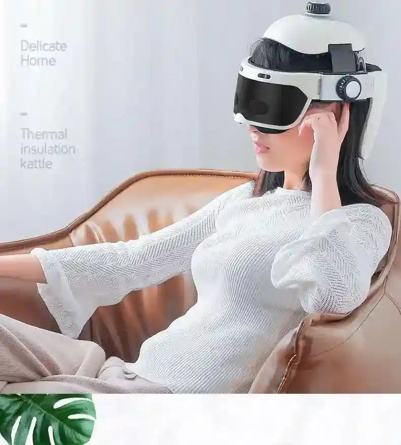 Tidesmit Electric Eye Massager with Heat and Scalp Vibration Therapy Eye Massage Instrument Tidesmit