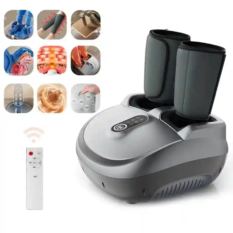 Electric Foot Massager: Shiatsu Deep Tissue Heat Therapy by Tidesmit Massage Roller Upgrade package Tidesmit