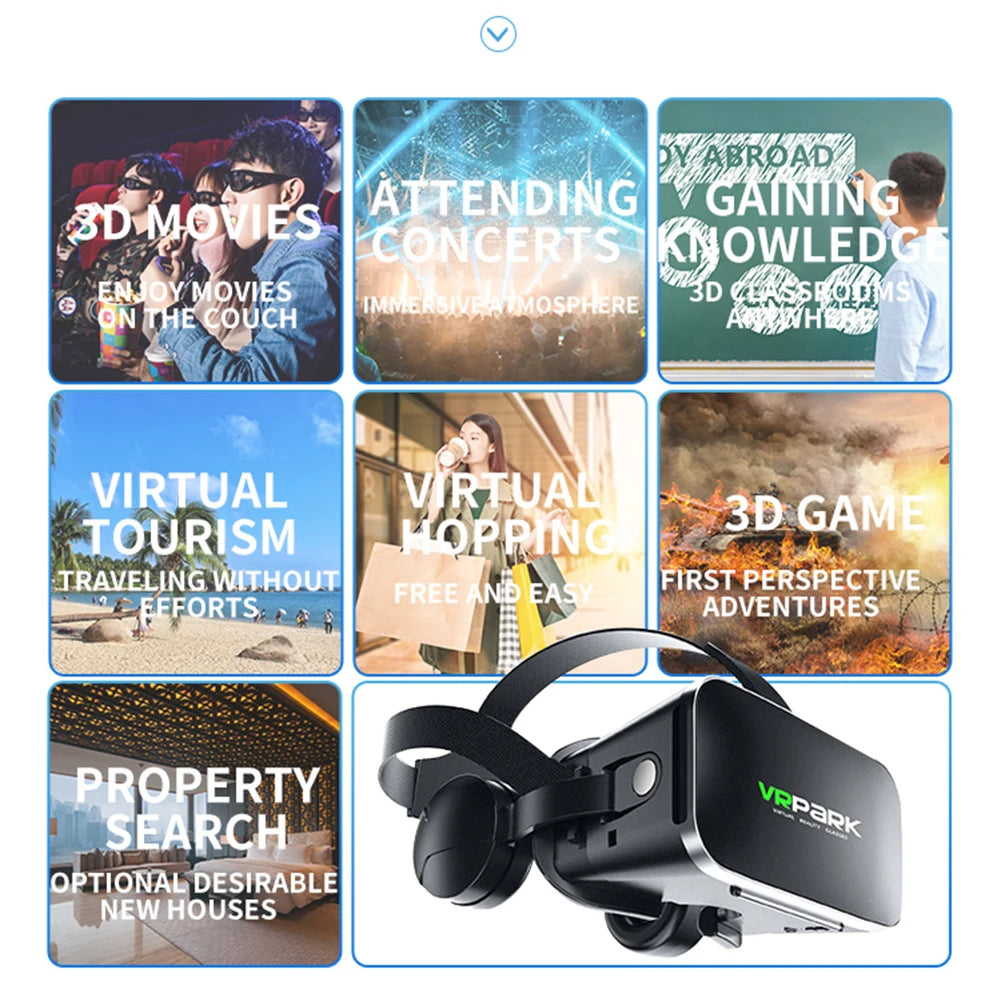 VR Headset for Smartphones with Bluetooth Control | Tidesmit Smart Glasses Tidesmit