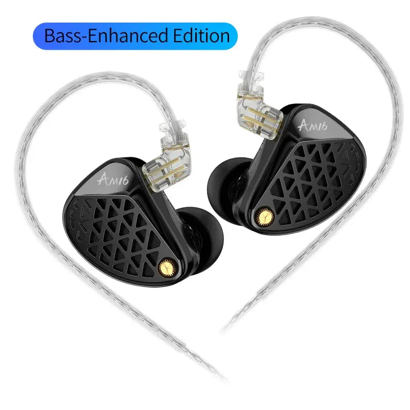 Tidesmit 16BA Driver Wired Earbuds HiFi Bass Noise Isolating AM16 Bass NO MIC Tidesmit