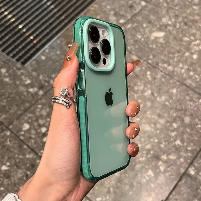 Shockproof iPhone Case with Airbag Bumper - Clear Slim Fit Protection Tidesmit