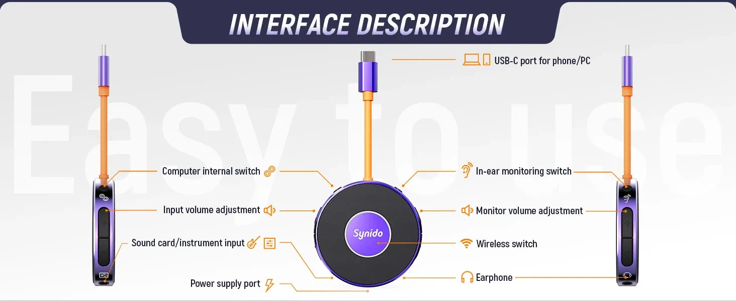 USB-C Audio Interface Live Dock A20 by Tidesmit for Pro Streaming Tidesmit